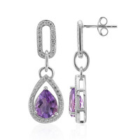 Amethyst-Silberohrringe