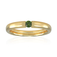 Grüner VS1 Brillant-Goldring