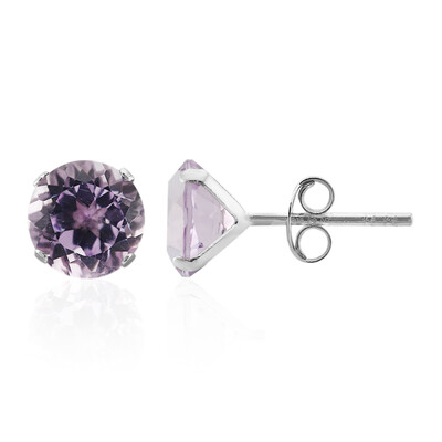 Bolivianischer Amethyst-Silberohrringe