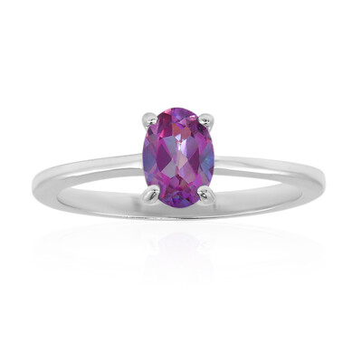 Fuchsia-Mystik-Topas-Silberring
