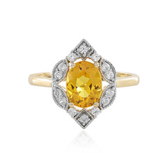 Gelber Beryll-Goldring
