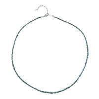 Blauer Diamant-Silberhalskette (CUSTODANA)
