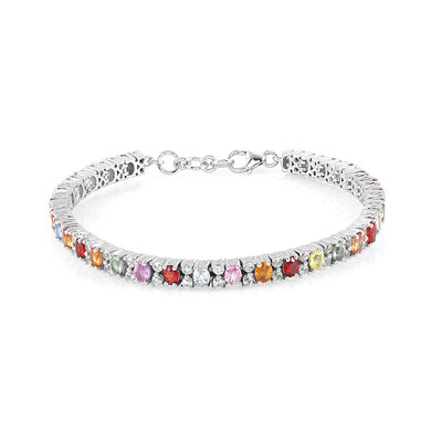 Saphir-Silberarmband