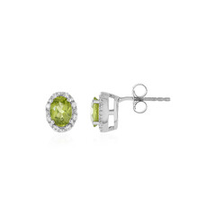 Peridot-Silberohrringe