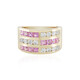 Pinkfarbener Ceylon-Saphir-Goldring (Adela Gold)
