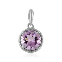 Lavendel-Amethyst-Silberanhänger