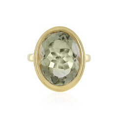 Grüner Amethyst-Silberring