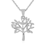 I4 (J) Diamant-Silberhalskette
