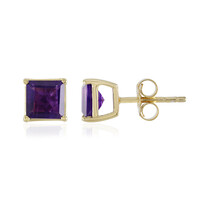 Sambia-Amethyst-Silberohrringe