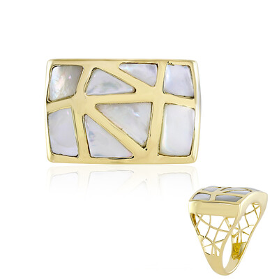 Perlmutt-Goldring (Ornaments by de Melo)