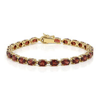Mosambik-Granat-Silberarmband