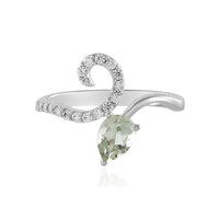 Grüner Amethyst-Silberring