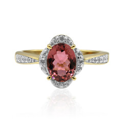 Pinkfarbener Turmalin-Goldring (Adela Gold)