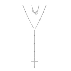 Weißer Topas-Silbercollier