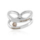 I2 Champagner-Diamant-Silberring (de Melo)