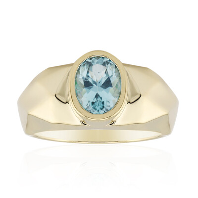 Petrolfarbener Turmalin-Goldring (Rifkind 1894 Collection)