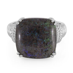 Matrix-Opal-Silberring