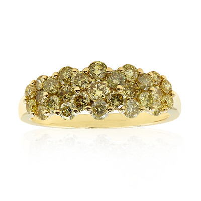 Gelber SI1 Brillant-Goldring (CIRARI)
