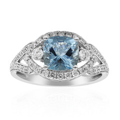 AAA-Brasilianischer Aquamarin-Goldring (CIRARI)
