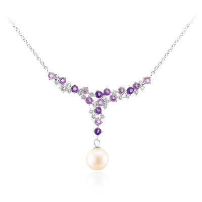 Amethyst--Silbercollier