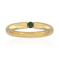 Grüner VS1 Brillant-Goldring