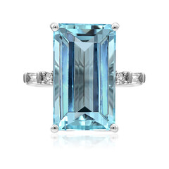 AAA-Brasilianischer Aquamarin-Goldring (AMAYANI)
