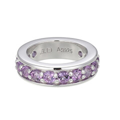 Lavendel-Amethyst-Silberanhänger