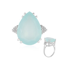 Aqua-Chalzedon-Silberring
