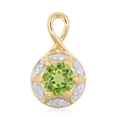Peridot-Goldanhänger