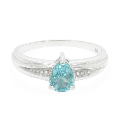 Blauer Apatit-Silberring