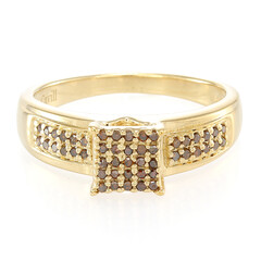 Fancy-Diamant-Silberring