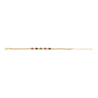 Edelstein-Silberarmband