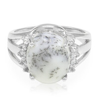 Dendriten-Achat-Silberring