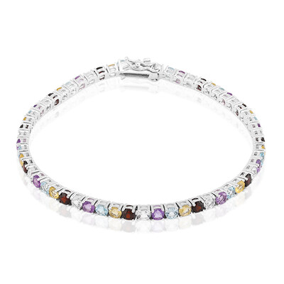 Edelstein-Silberarmband