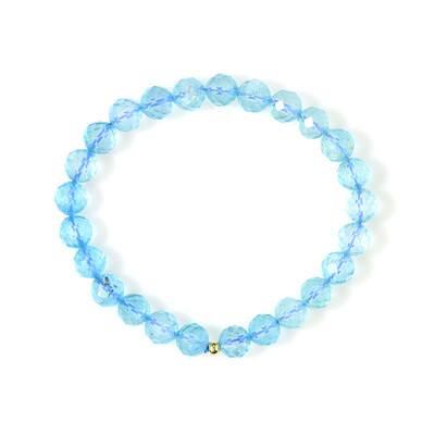 Himmelblauer Topas-Armband