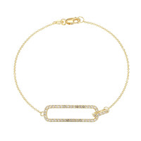 Weißer Topas-Silberarmband