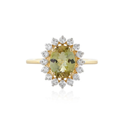 Gelber Tansanit-Goldring