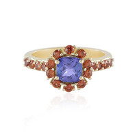 Tansanit-Goldring (Adela Gold)