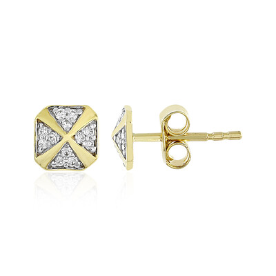 Lupenreiner (F) Brillant-Goldohrringe (LUCENT DIAMONDS)