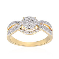 I3 (I) Diamant-Messingring (Juwelo Style)