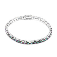 Mystik-Quarz-Silberarmband