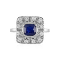 Blauer Madagaskar-Saphir-Silberring
