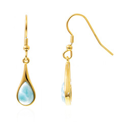 Larimar-Silberohrringe