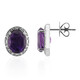 Sambia-Amethyst-Silberohrringe (Pallanova)