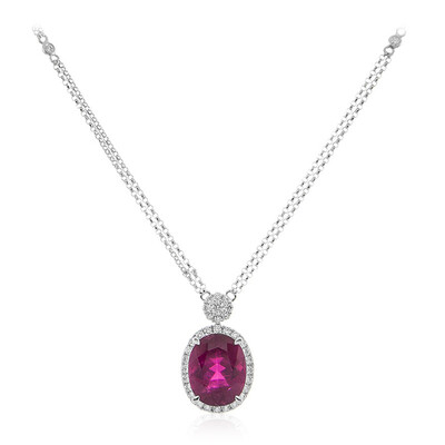AAA-Brasilianischer Rubellit-Goldcollier (CIRARI)