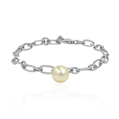 Goldene Kabira-Südseeperlen-Silberarmband (TPC)