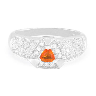 Buriti-Feueropal-Silberring