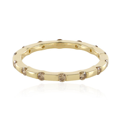 I2 Champagner-Diamant-Goldring (de Melo)