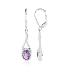 Amethyst-Silberohrringe