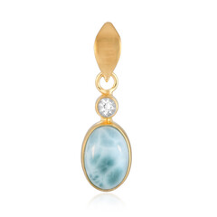 Larimar-Silberanhänger (Bali Barong)